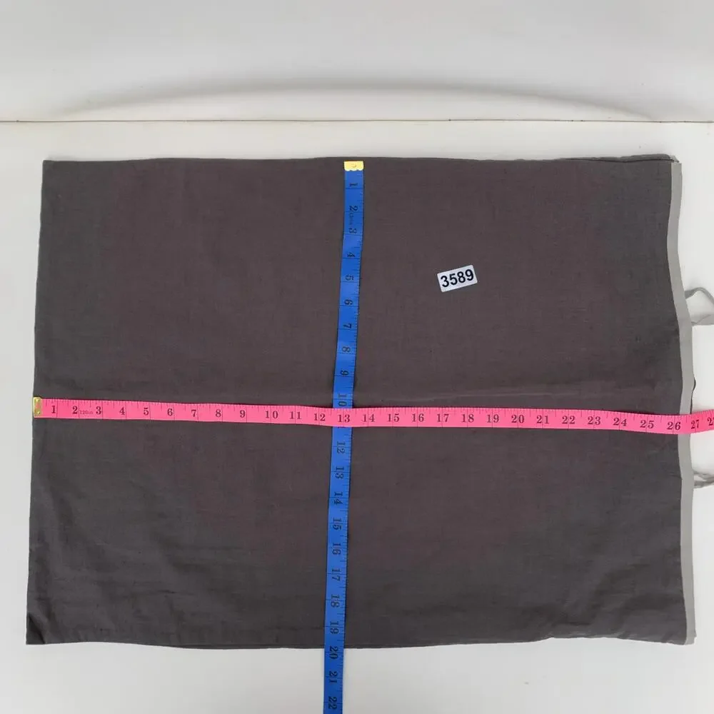 New No Box West Elm Pillow Shams Set of 2 Standard Brown Linen Cotton Coastal